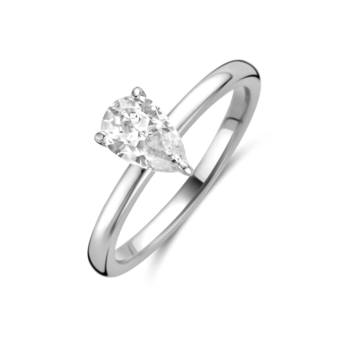 vDam Ring Zirkonia Zilver Gerhodineerd 1341386