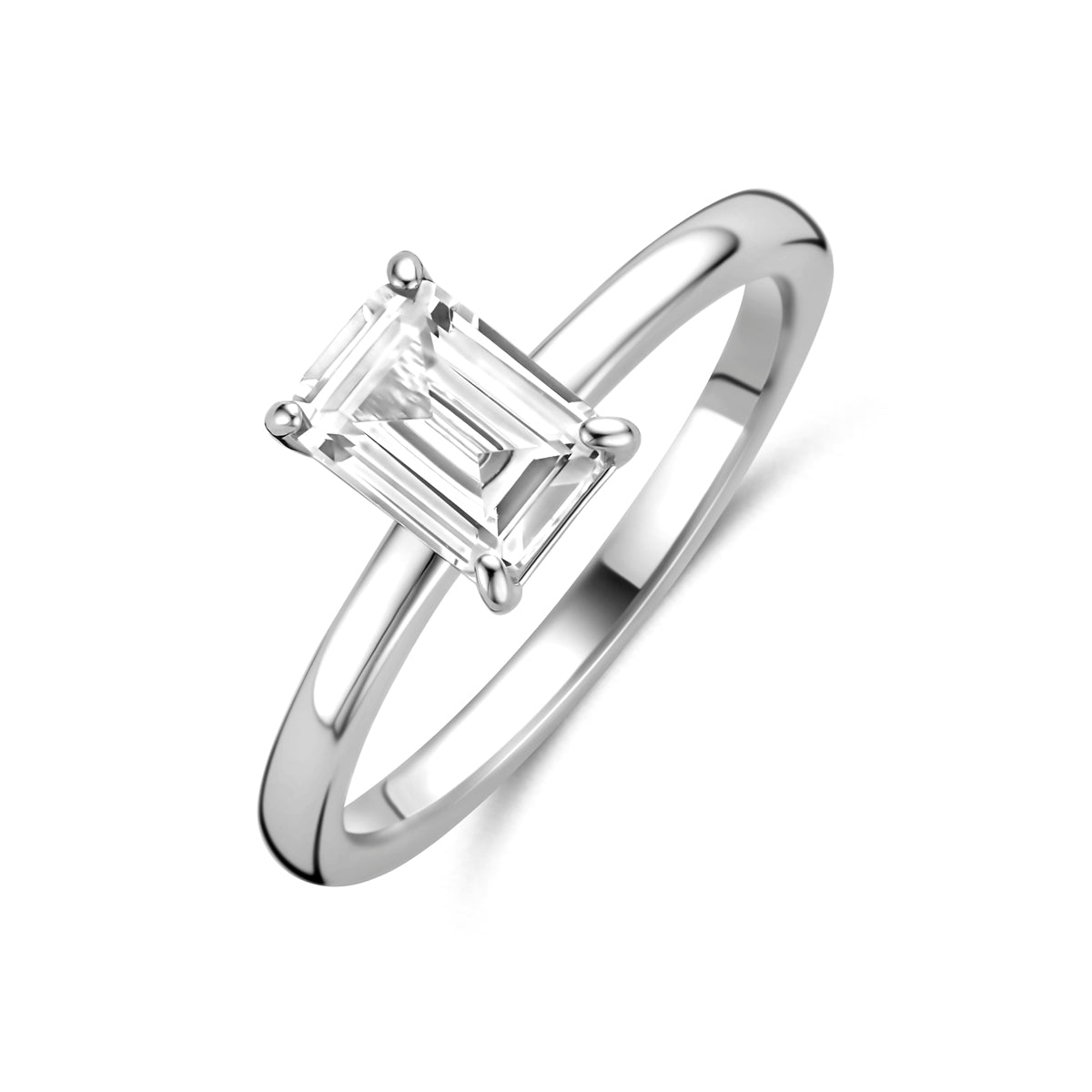 vDam Ring Zirkonia Zilver Gerhodineerd 1341391