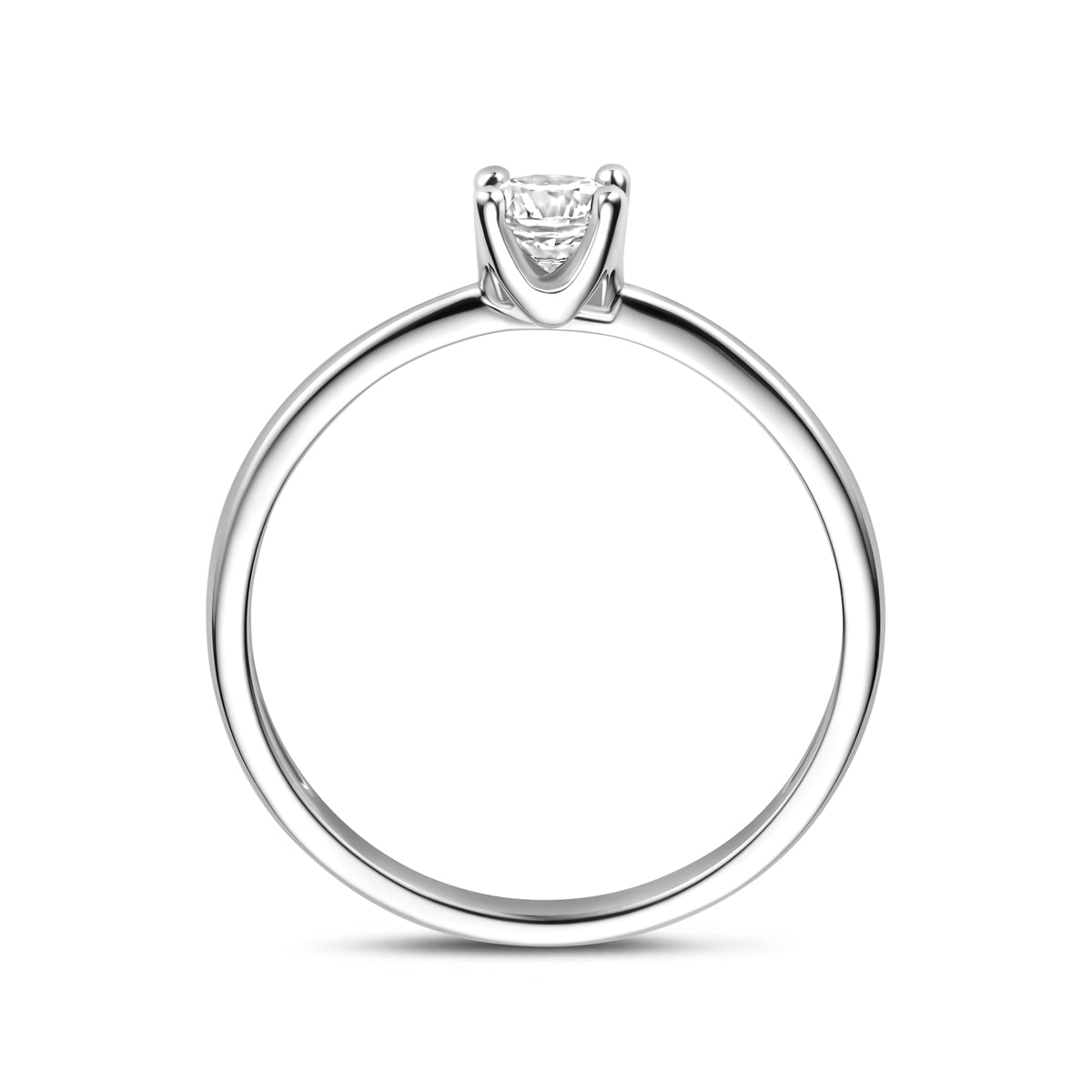 vDam Ring Zirkonia Zilver Gerhodineerd 1341497 Maat 16½