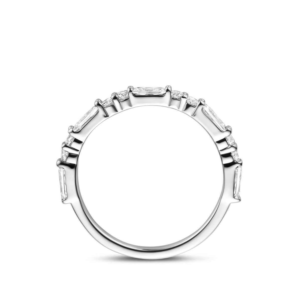 vDam Ring Zirkonia Zilver Gerhodineerd 1341527 Maat 16½