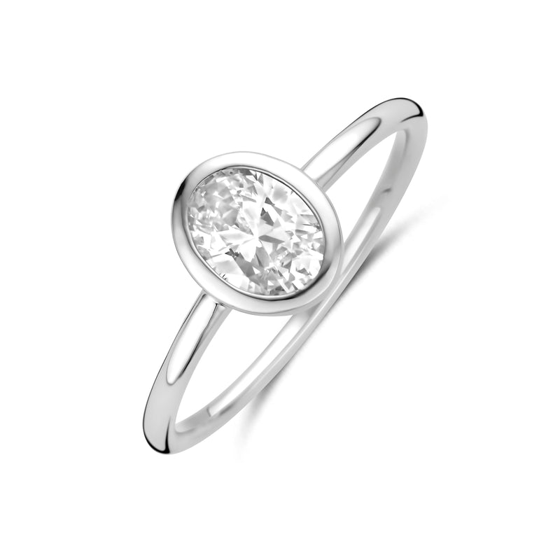 vDam Ring Zirkonia Zilver Gerhodineerd 1341537