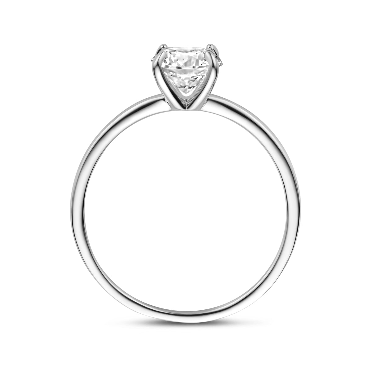 vDam Ring Zirkonia Zilver Gerhodineerd 1341539 Maat 16½