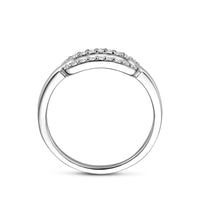 vDam Ring Zirkonia Zilver Gerhodineerd 1341688 Maat 18½