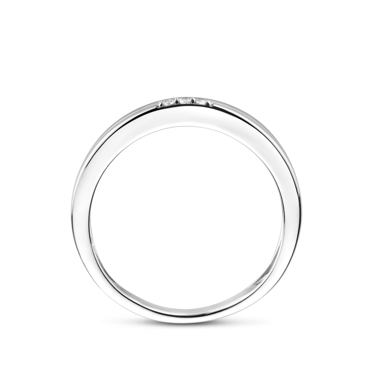 vDam Ring Zirkonia Zilver Gerhodineerd 1341824 Maat 16½