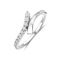 vDam Ring Zirkonia Zilver Gerhodineerd 1341832