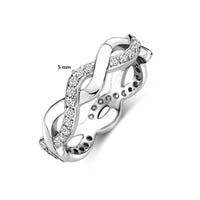 vDam Ring Zirkonia Zilver Gerhodineerd 1341925 Maat 16½