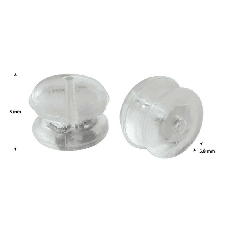 vDam Siliconen Poussetten Zilver Wit 1021165