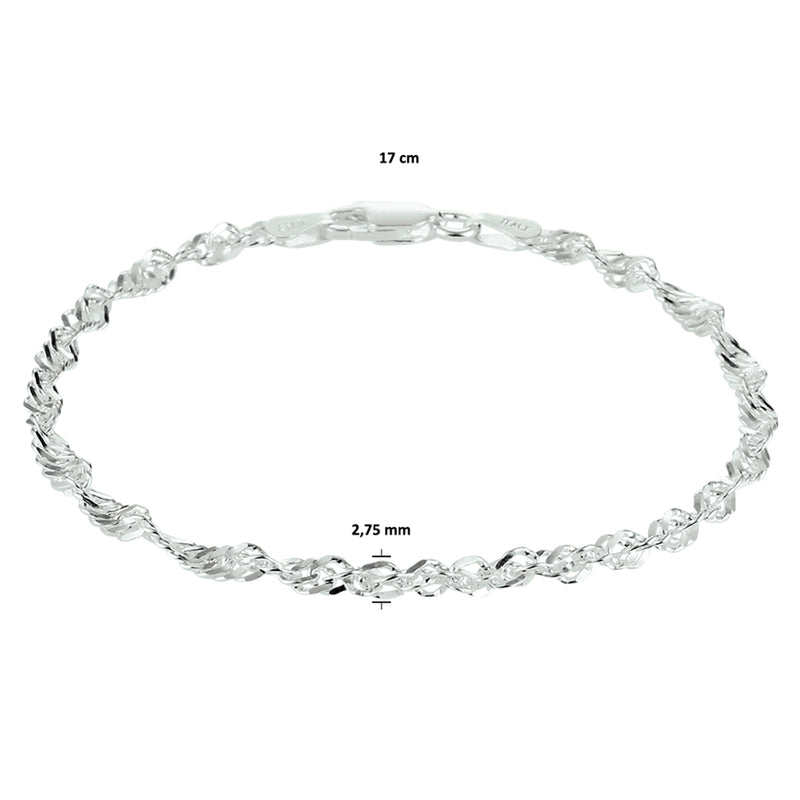 vDam Singapore 2,75 Mm Zilver Wit 1021063  17cm