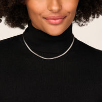 vDam Slang Bol 4,2 Mm Zilver Gerhodineerd 1340544  43cm