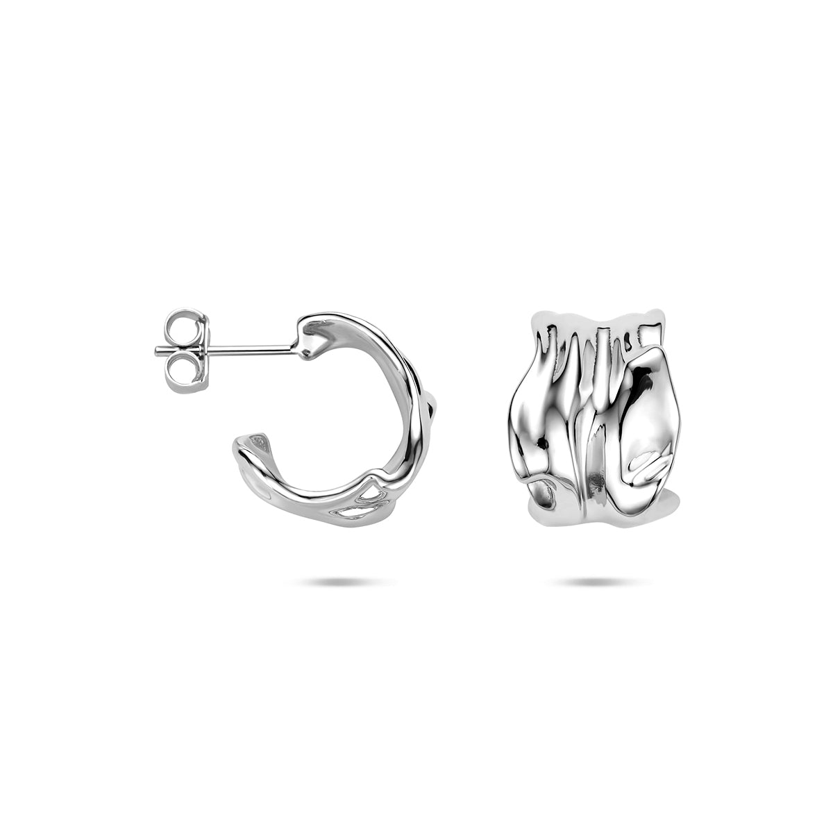 vDam Stekeroorringen 15 Mm Zilver Gerhodineerd 1341179