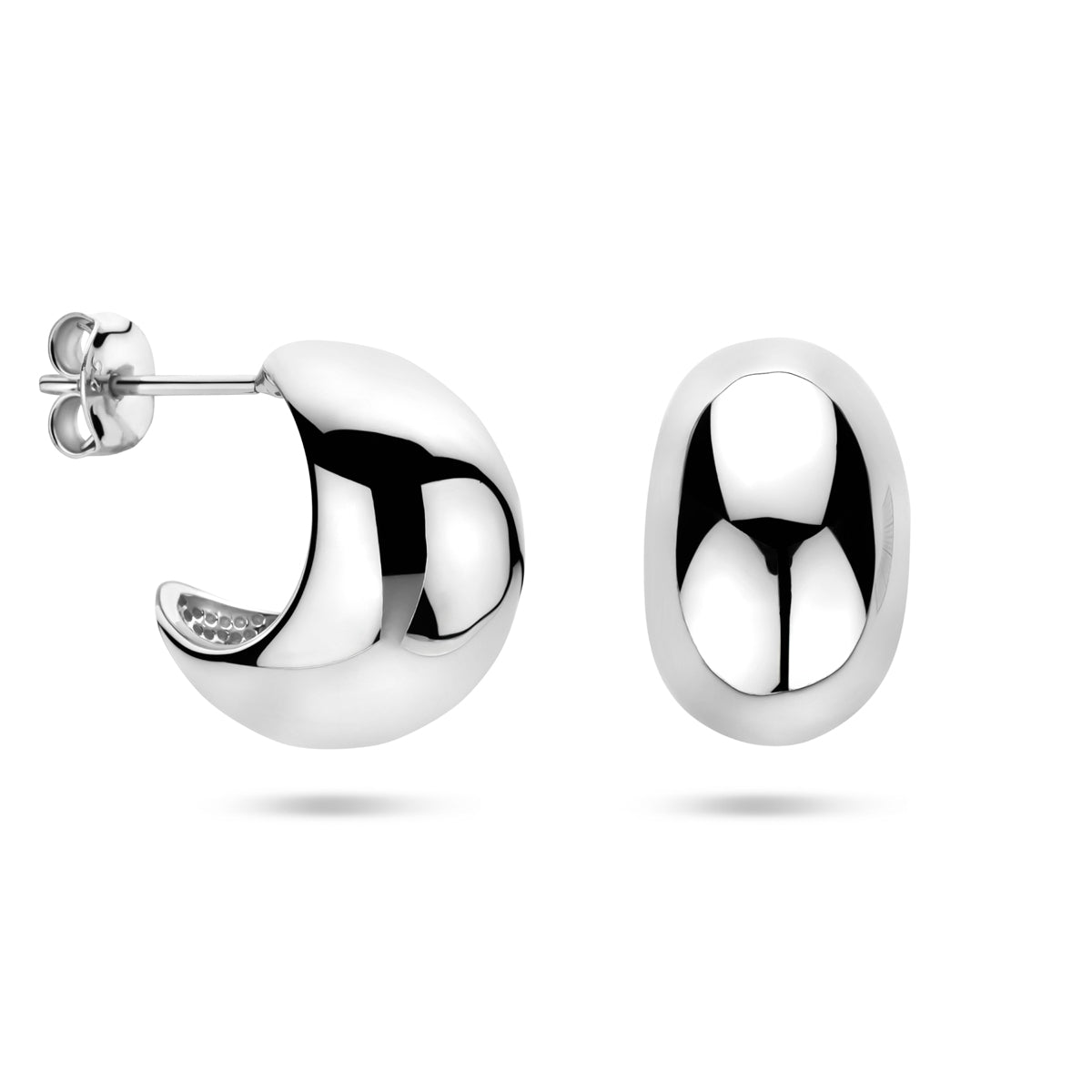 vDam Stekeroorringen 16,5 Mm Zilver Gerhodineerd 1340684