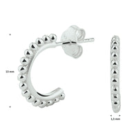 vDam Stekeroorringen Bolletjes Zilver Gerhodineerd 1329337