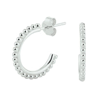 vDam Stekeroorringen Bolletjes Zilver Gerhodineerd 1329338