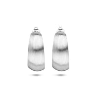 vDam Stekeroorringen Poli/mat Zilver Gerhodineerd 1335495