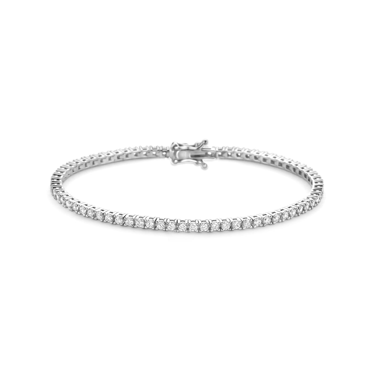 vDam Tennisarmband Zirkonia 2,5 Mm Zilver Gerhodineerd 1341152