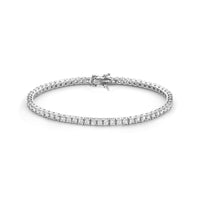 vDam Tennisarmband Zirkonia 3,0 Mm Zilver Gerhodineerd 1341154