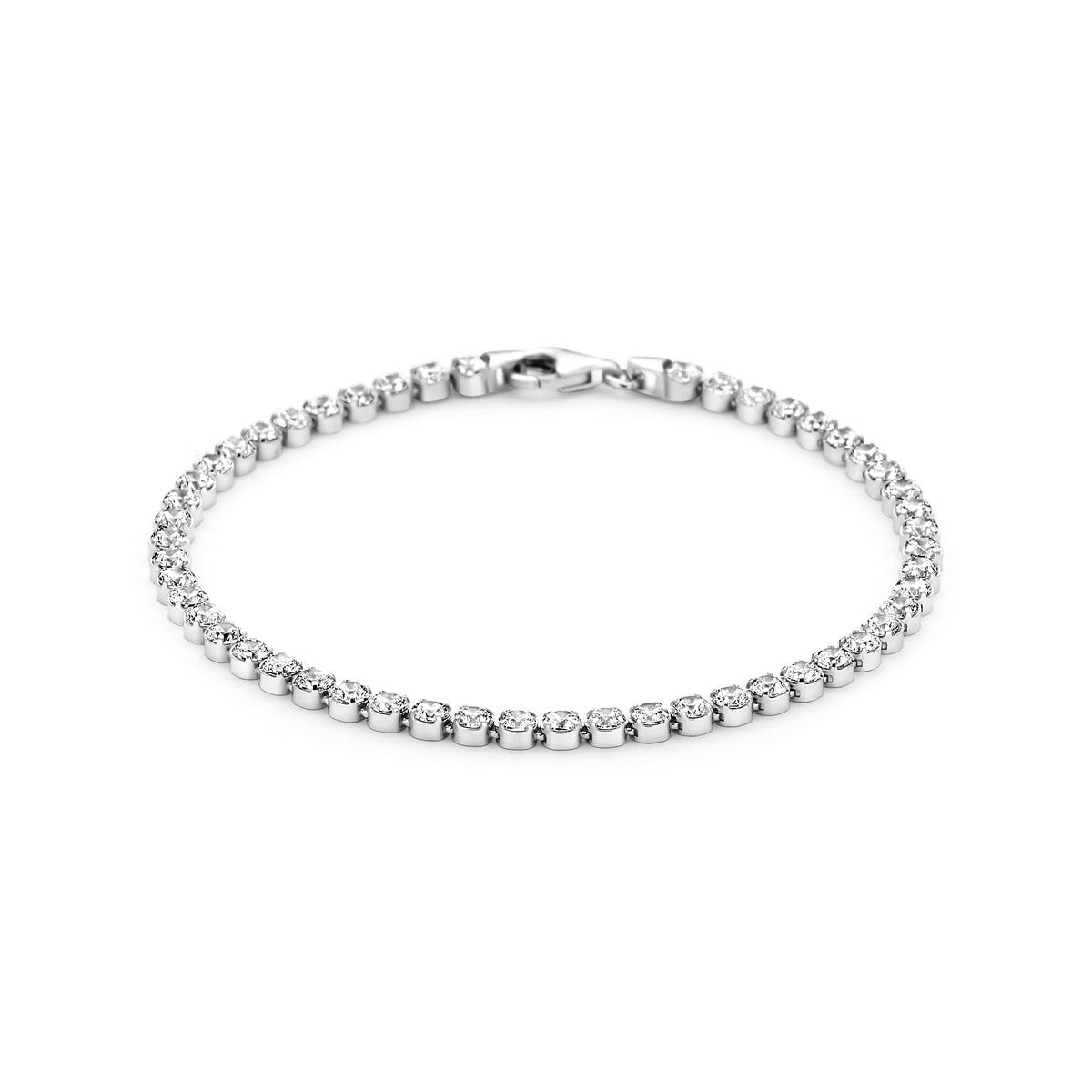 vDam Tennisarmband Zirkonia 3,1 Mm Zilver Gerhodineerd 1332763