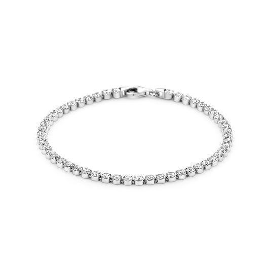 vDam Tennisarmband Zirkonia 3,1 Mm Zilver Gerhodineerd 1332763