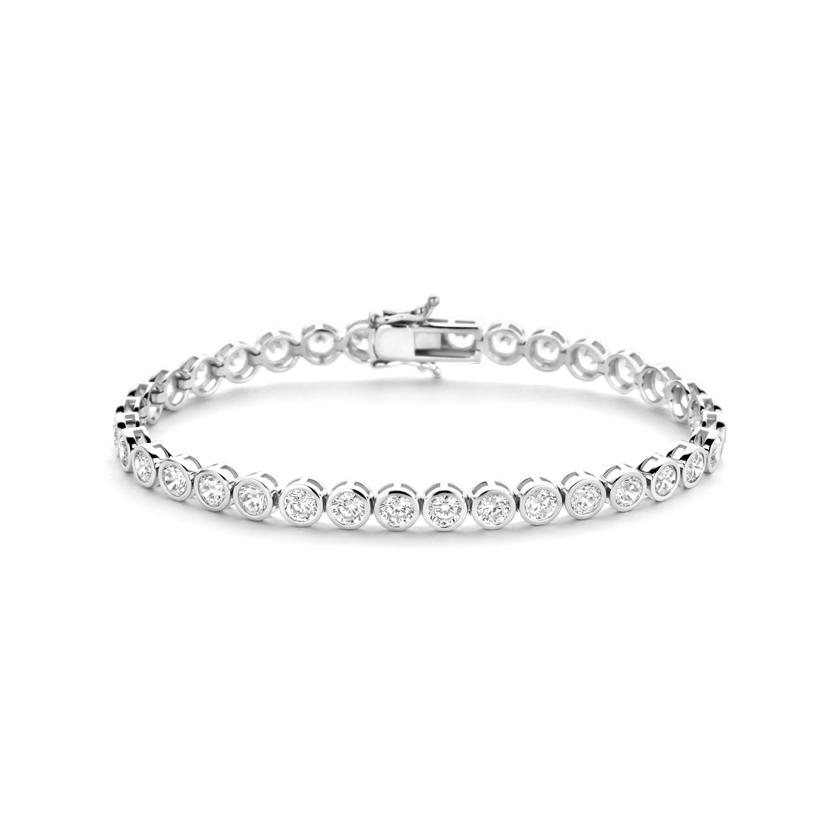 vDam Tennisarmband Zirkonia 5,3 Mm Zilver Gerhodineerd 1341167