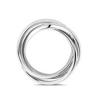 vDam Trinity Ringen Zilver Gerhodineerd 1338333 Maat 17¾