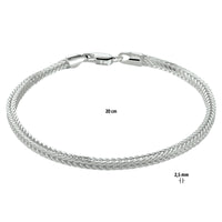 vDam Vossestaart 2,5 Mm Zilver Wit 1021147  20cm