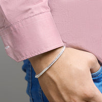 vDam Vossestaart 3,3 Mm Zilver Wit 1021152  22cm