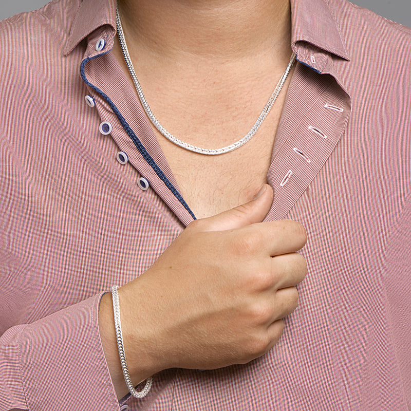 vDam Vossestaart 3,3 Mm Zilver Wit 1021152  22cm