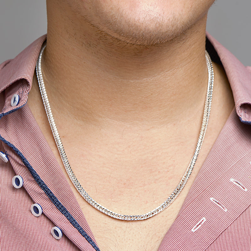 vDam Vossestaart 3,3 Mm Zilver Wit 1021154  60cm