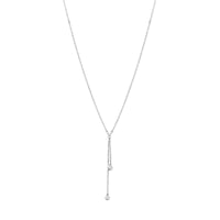 vDam Y-collier Zirkonia 41 + 4 Cm Zilver Gerhodineerd 1341151