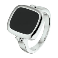 vDam Zegelring Massief Onyx Zilver Gerhodineerd 1332578
