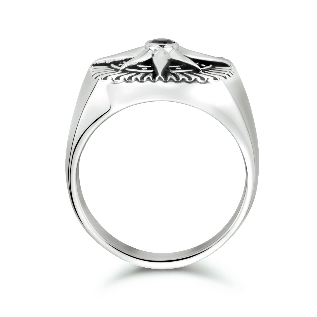 vDam Zegelring Ster Zirkonia Zilver Gerhodineerd 1334291 Maat 21½