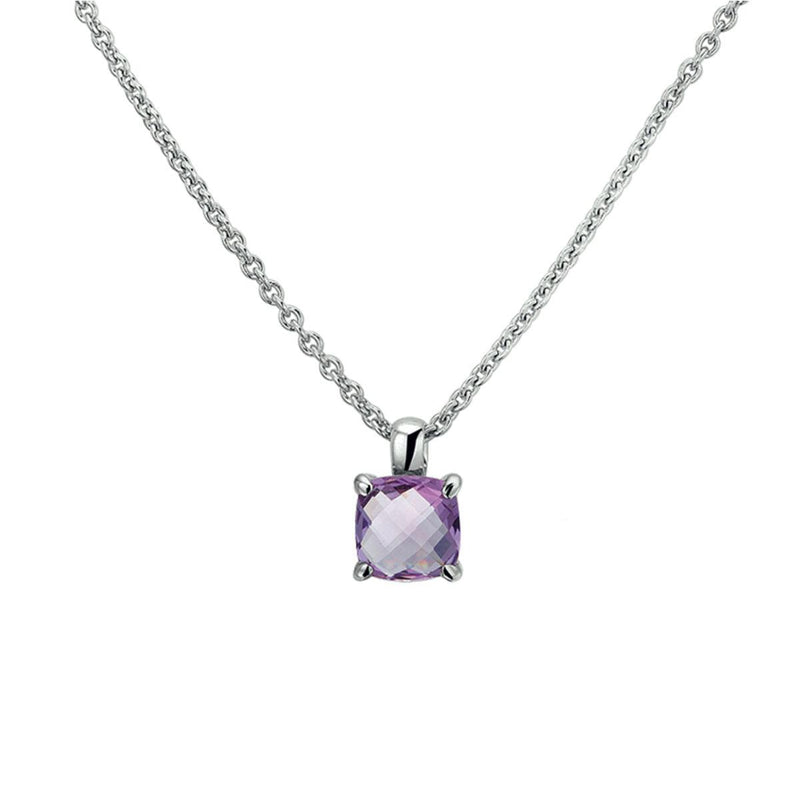 vDam Zilveren Collier Amethist 1320852