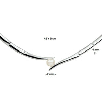 vDam Zilveren Collier Parel 1326621
