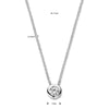 vDam Zilveren Collier Zirkonia 1321248