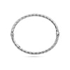 vDam Zilveren Gerhodineerde Gedraaide Armband met Scharniersluiting 1339682