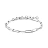 vDam Zilveren Gerhodineerde Paperclip Armband 1335082