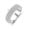 vDam Zilveren Gerhodineerde Ring met Zirkonia 1339388
