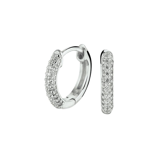 vDam Zilveren Klapoorbellen Zirkonia 1325207