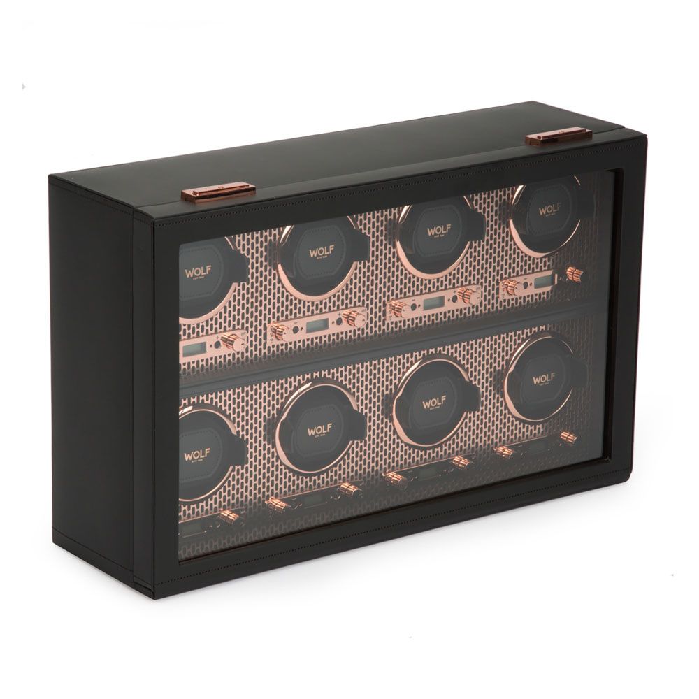 WOLF Axis Achtdubbele Horloge Opwinder 469716 - Juwelier van Dam