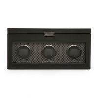 WOLF Axis Driedubbele Horloge Opwinder met Opslag 469403 - Juwelier van Dam