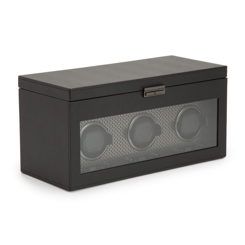 WOLF Axis Driedubbele Horloge Opwinder met Opslag 469403 - Juwelier van Dam