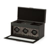 WOLF Axis Driedubbele Horloge Opwinder met Opslag 469403 - Juwelier van Dam