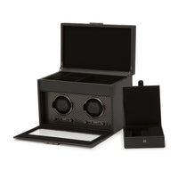 WOLF Axis Dubbele Horloge Opwinder met Oplsag 469303 - Juwelier van Dam