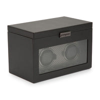 WOLF Axis Dubbele Horloge Opwinder met Oplsag 469303 - Juwelier van Dam