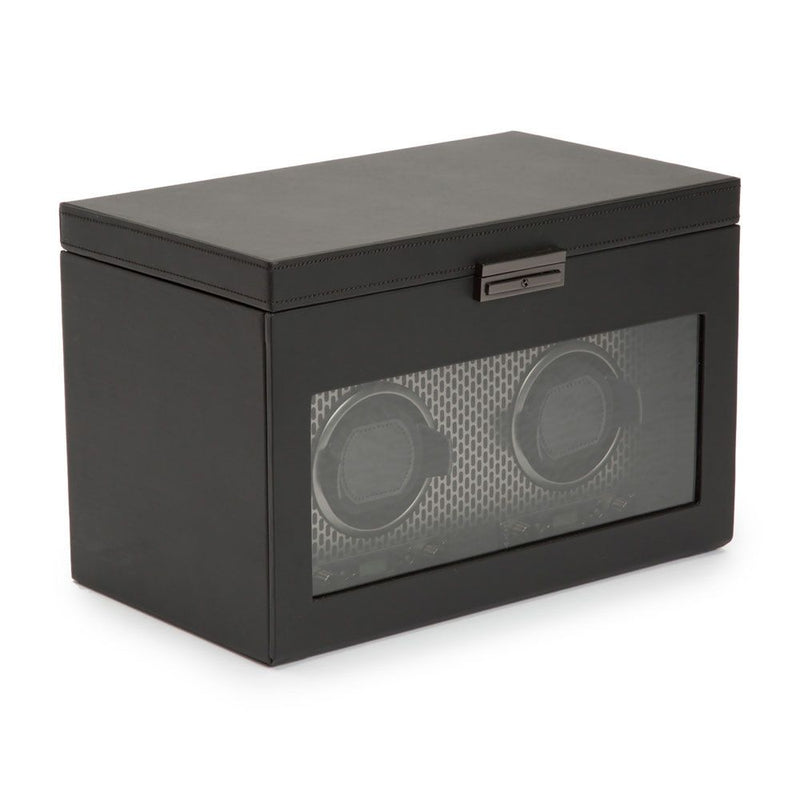 WOLF Axis Dubbele Horloge Opwinder met Oplsag 469303 - Juwelier van Dam