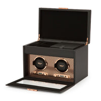 WOLF Axis Dubbele Horloge Opwinder met Opslag 469316 - Juwelier van Dam