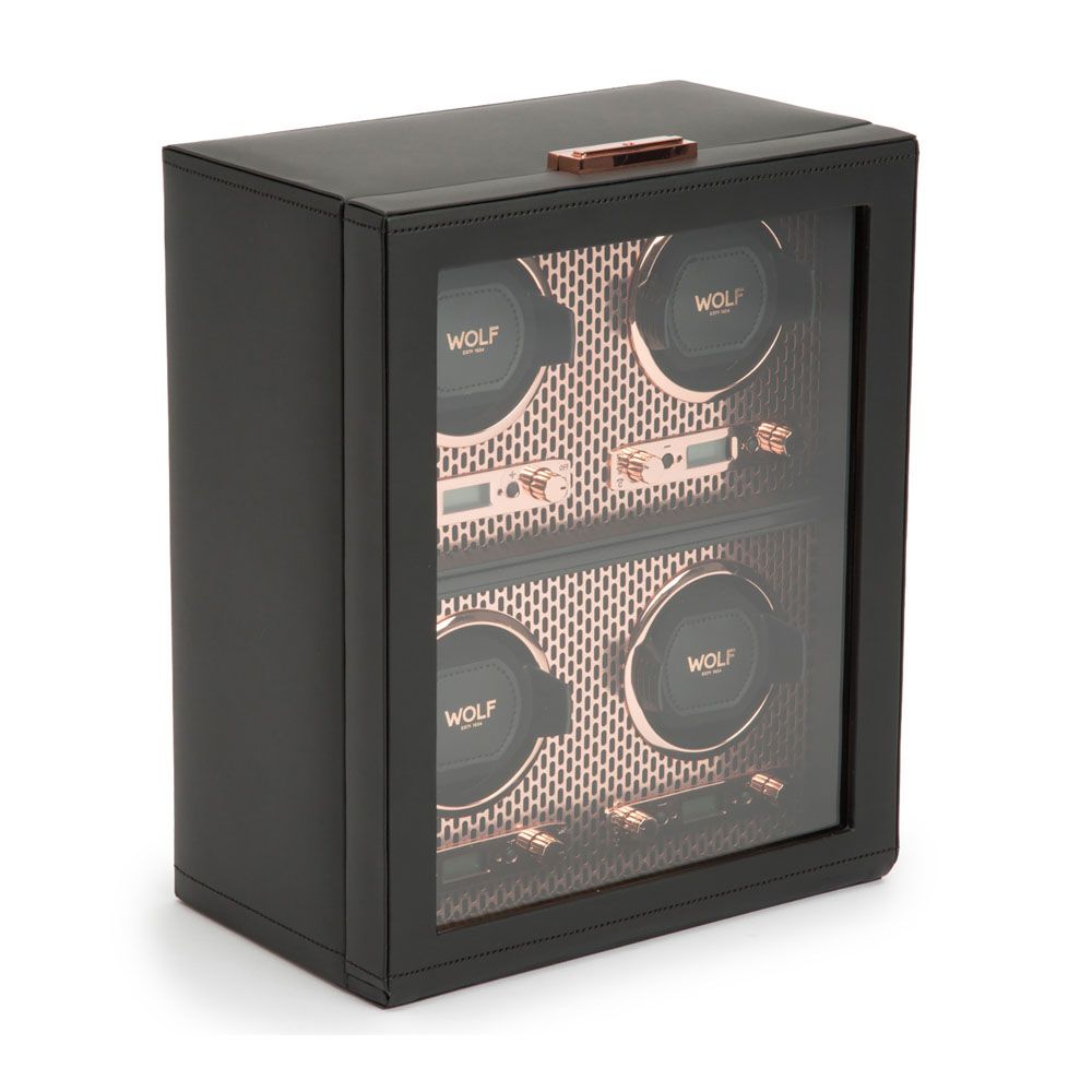 WOLF Axis Vierdubbele Horloge Opwinder 469516 - Juwelier van Dam