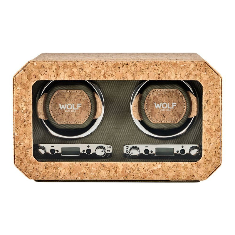 WOLF Cortica Dubbele Kurk Horloge Opwinder 668461 - Juwelier van Dam