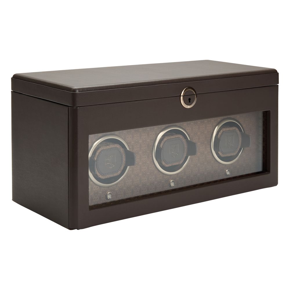 WOLF Earth Driedubbele Horloge Opwinder met Opslag 190506 - Juwelier van Dam